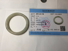 Load image into Gallery viewer, 53.5mm Certified type A 100% Natural green dark green floating seaweed round cut Jadeite bangle PC140-6615