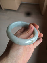 Load image into Gallery viewer, 56.3mm certified 100% natural Type A light green chubby jadeite jade bangle BK24-4402