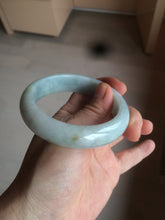 Load image into Gallery viewer, 56.3mm certified 100% natural Type A light green chubby jadeite jade bangle BK24-4402