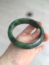 Load image into Gallery viewer, 60.5mm 100% natural green/red/black Epidote (红绿宝)bangle CB62