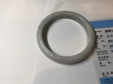 Load image into Gallery viewer, 56.5mm certified Type A 100% Natural purple white Jadeite Jade bangle D138-4044