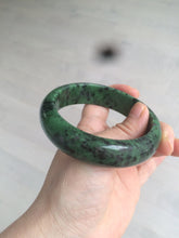 Load image into Gallery viewer, 60.5mm 100% natural green/red/black Epidote (红绿宝)bangle CB62