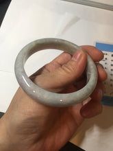 Load image into Gallery viewer, 56.5mm certified Type A 100% Natural purple white Jadeite Jade bangle D138-4044
