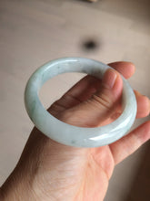 Load image into Gallery viewer, 55mm certified Type A 100% Natural green/white Jadeite Jade bangle BF67-4487