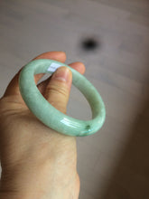 Load image into Gallery viewer, 56.4mm 100% natural Type A sunny green/brown/white jadeite jade bangle AX47-2831