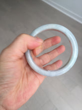 Load image into Gallery viewer, 57mm Certified type A 100% Natural light green white Jadeite bangle AX141-0794
