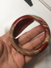 Load image into Gallery viewer, 55mm 100% natural red jasper stone(红碧玉,鸡血石) bangle XY102