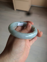 Load image into Gallery viewer, 53.7mm certificated Type A 100% Natural light green/yellow with green floating flowers Jadeite Jade bangle BK23-4409