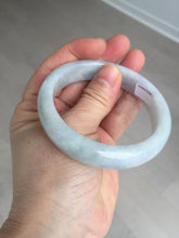 Load image into Gallery viewer, 57mm Certified type A 100% Natural light green white Jadeite bangle AX141-0794