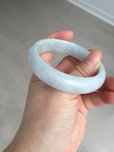 Load image into Gallery viewer, 57mm Certified type A 100% Natural light green white Jadeite bangle AX141-0794