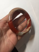 Load image into Gallery viewer, 55mm 100% natural red jasper stone(红碧玉,鸡血石) bangle XY102
