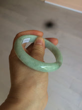 Load image into Gallery viewer, 56.4mm 100% natural Type A sunny green/brown/white jadeite jade bangle AX47-2831