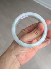 Load image into Gallery viewer, 57mm Certified type A 100% Natural light green white Jadeite bangle AX141-0794