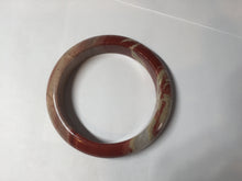 Load image into Gallery viewer, 55mm 100% natural red jasper stone(红碧玉,鸡血石) bangle XY102