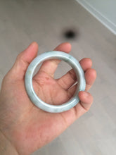 Load image into Gallery viewer, 53.7mm certificated Type A 100% Natural light green/yellow with green floating flowers Jadeite Jade bangle BK23-4409