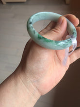 Load image into Gallery viewer, 52.5mm Certificated Type A100% sunny green/dark green Jadeite Jade bangle F06-5007