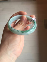 Load image into Gallery viewer, 52.5mm Certificated Type A100% sunny green/dark green Jadeite Jade bangle F06-5007