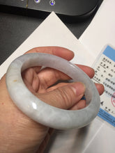 Load image into Gallery viewer, 58mm Certificate icy waterly light purple white orange jadeite jade bangle BF134-2650