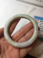 Load image into Gallery viewer, 54.5mm Certified Type A 100% Natural light green purple yellow round cut Jadeite Jade bangle GL48-8-4051