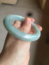 Load image into Gallery viewer, 57.4mm Certified Type A 100% Natural light yellow/blue/green Jadeite Jade bangle BK22-4406