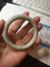 Load image into Gallery viewer, 54.5mm Certified Type A 100% Natural light green purple yellow round cut Jadeite Jade bangle GL48-8-4051