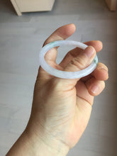 Load image into Gallery viewer, 49.5mm Certified Type A 100% Natural icy watery light green purple Jadeite Jade bangle PA73-6337