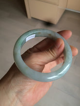 Load image into Gallery viewer, 57.4mm Certified Type A 100% Natural light yellow/blue/green Jadeite Jade bangle BK22-4406