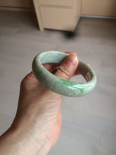 Load image into Gallery viewer, 57.6mm certified 100% natural type A sunny green/white/yellow/gray jadeite jade bangle BG76-0694