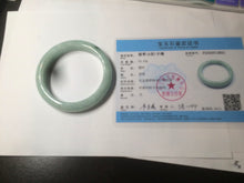 Load image into Gallery viewer, 56.4mm 100% natural Type A sunny green/brown/white jadeite jade bangle AX47-2831