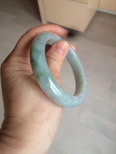 Load image into Gallery viewer, 57.4mm Certified Type A 100% Natural light yellow/blue/green Jadeite Jade bangle BK22-4406