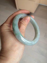 Load image into Gallery viewer, 57.4mm Certified Type A 100% Natural light yellow/blue/green Jadeite Jade bangle BK22-4406