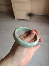 Load image into Gallery viewer, 57.6mm certified 100% natural type A sunny green/white/yellow/gray jadeite jade bangle BG76-0694