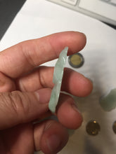 Load image into Gallery viewer, 100% Natural clear sunny green gray  jadeite jade golden fish Pendant group BP109