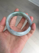 Load image into Gallery viewer, 60.2mm certified type A 100% Natural green/black/red chubby Jadeite Jade bangle B119-9123