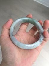 Load image into Gallery viewer, 60.2mm certified type A 100% Natural green/black/red chubby Jadeite Jade bangle B119-9123