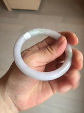 Load image into Gallery viewer, 54.3mm Certified Type A 100% Natural light green purple round cut jadeite Jade bangle E138-4942