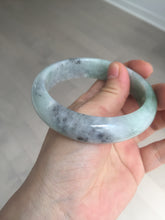Load image into Gallery viewer, 60.2mm certified type A 100% Natural green/black/red chubby Jadeite Jade bangle B119-9123