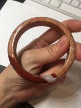Load image into Gallery viewer, 58mm 100% natural red jasper stone(红碧玉,鸡血石) bangle XY105