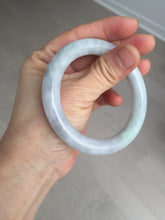 Load image into Gallery viewer, 53.3mm certified 100% natural Type A light green purple round cut jadeite jade bangle AX138-0787