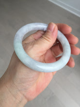 Load image into Gallery viewer, 53.3mm certified 100% natural Type A light green purple round cut jadeite jade bangle AX138-0787