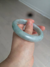 Load image into Gallery viewer, 57.4mm Certified Type A 100% Natural light yellow/blue/green Jadeite Jade bangle BK22-4406