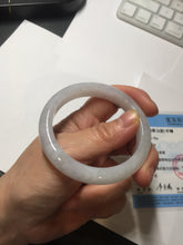 Load image into Gallery viewer, 51.5mm Certificate icy waterly light purple white orange jadeite jade bangle BF135-2651
