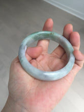 Load image into Gallery viewer, 60.2mm certified type A 100% Natural green/black/red chubby Jadeite Jade bangle B119-9123