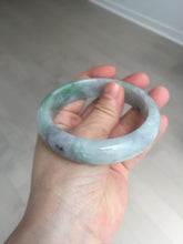 Load image into Gallery viewer, 60.2mm certified type A 100% Natural green/black/red chubby Jadeite Jade bangle B119-9123