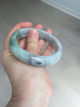 Load image into Gallery viewer, 60.2mm certified type A 100% Natural green/black/red chubby Jadeite Jade bangle B119-9123