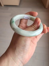 Load image into Gallery viewer, 54mm Certified 100% natural Type A sunny green/white  jadeite jade bangle BK97-0352