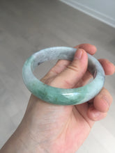 Load image into Gallery viewer, 60.2mm certified type A 100% Natural green/black/red chubby Jadeite Jade bangle B119-9123