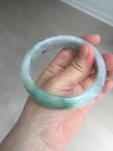 Load image into Gallery viewer, 60.2mm certified type A 100% Natural green/black/red chubby Jadeite Jade bangle B119-9123