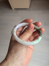 Load image into Gallery viewer, 52mm certified Type A 100% Natural sunny green yellow brown white oval Jadeite Jade bangle Q138-1727