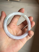 Load image into Gallery viewer, 56.5mm 100% natural type A white/purple/blue/green round cut jadeite jade bangle BL117-9431